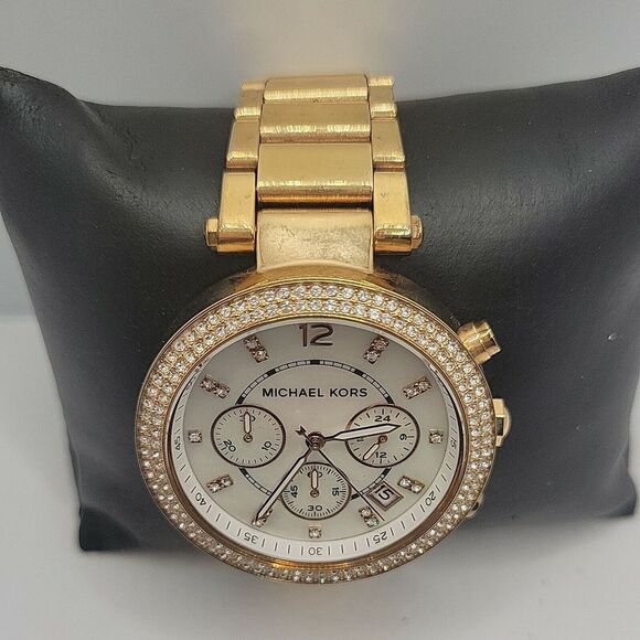 Michael Kors Parker MK5491 Womens Stainless Steel Analog Dial Quartz Watch BC842 - Picture 4 of 10